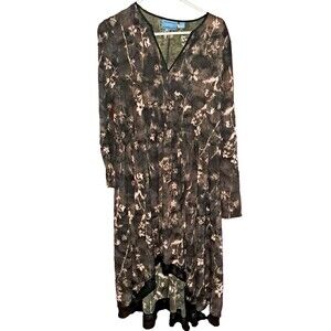 Simply Vera Wang Long Sleeve Black Dress Women's Large